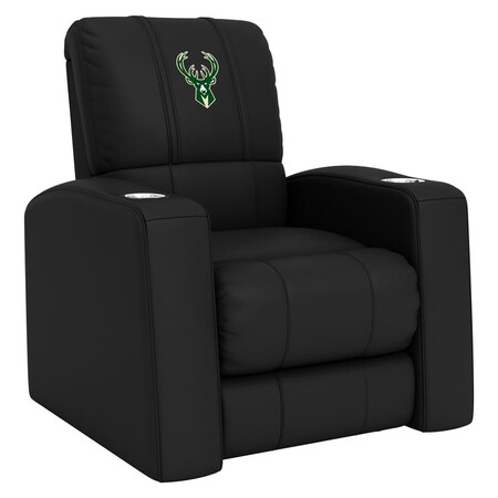Dreamseat Home Theater Recliner with Milwaukee Bucks Logo XZ418301RHTCDBLK-PSNBA31051